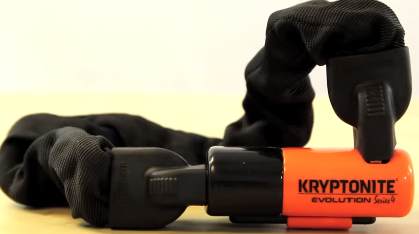kryptonite evolution 4 integrated chain bicycle lock