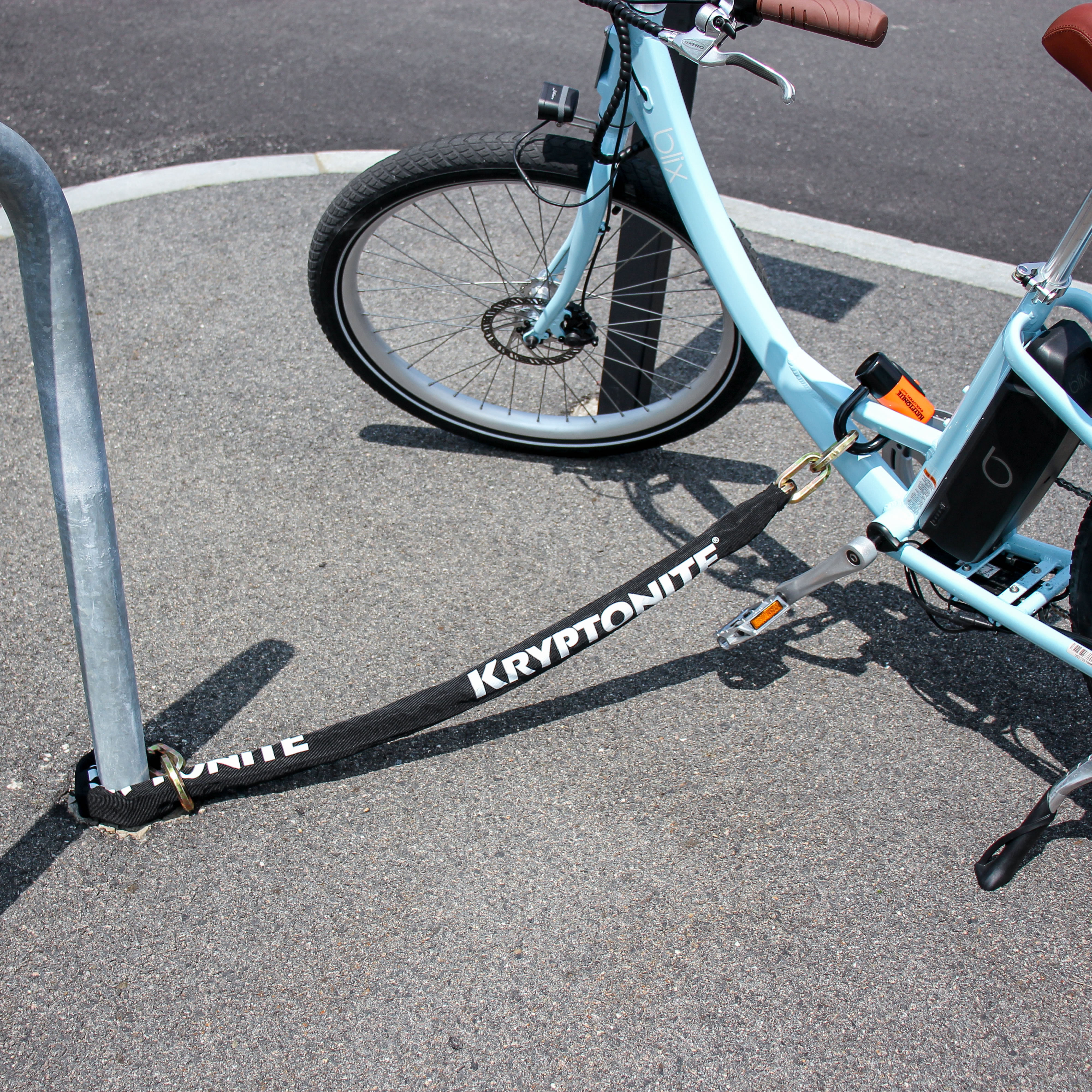 Kryptonite New York Cinch Catena E Blocco Disco Evolution 130 Cm - Lucchetto Anti Furto Bici