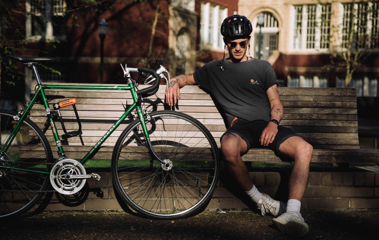 Bicycle Lock up Mountain Bike